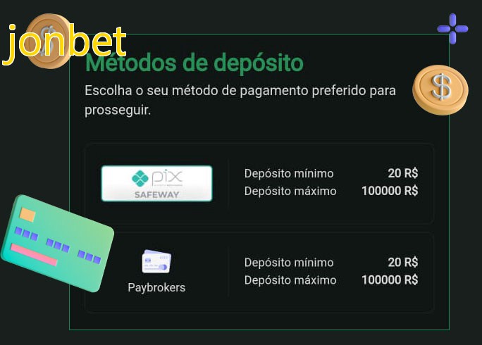 O cassino jonbetbet oferece uma grande variedade de métodos de pagamento